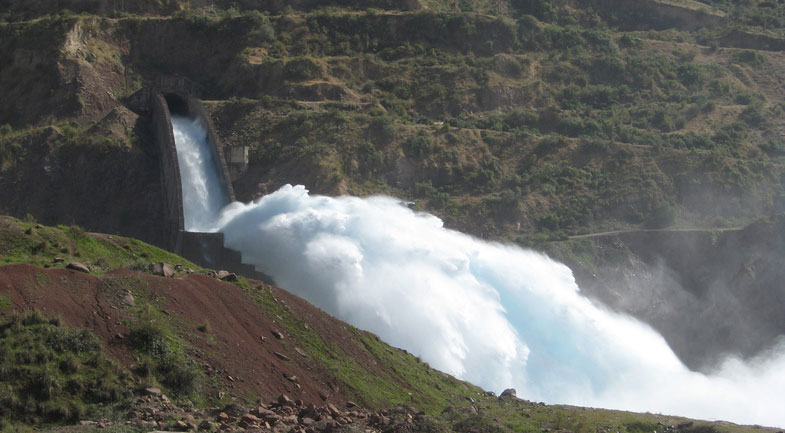 Spillway at Nurek